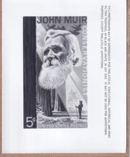 USPOD post office dept press publicity photo 5c John Muir stamp Scott 1245