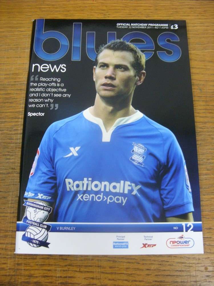 22/11/2011 Birmingham City v Burnley UK - Main Image