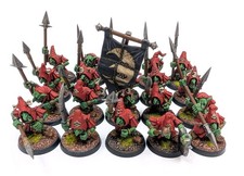 20x Orcs & Goblins Night Goblin Spearmen Plastic Warhammer Fantasy Well Painted