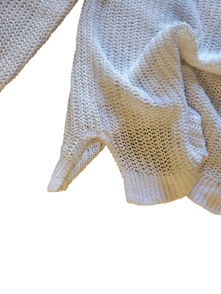 Banana Republic Womens 100% Italian Linen Sweater  White Size S - Image 4 of 4