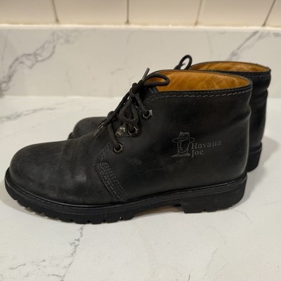 Panama Jack Black Waxed Leather Waterproof Havana Joe Chukka  display picture 1