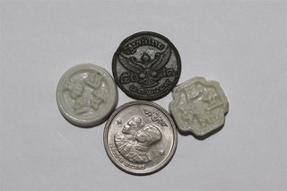 🧭🇹🇭 THAILAND GARUDA BIRD SIAM PORCELAINS BAHT KING RAMA IX LOT B95#29XH43