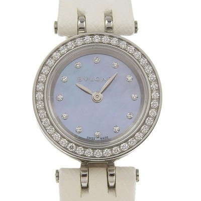 BVLGARI Bzero1 Watches BZ23S Diamond Bezel Blue shellDial Stainless Steel/...