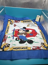 AVIATOR Vintage Walt Disney Mickey Mouse Bandanna Scarf USA Made NWTS