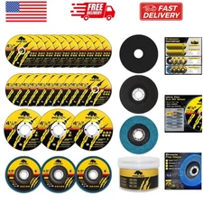 26 Packs Angle Grinder Cutting Flap Grinding Disc Wheel 4 1/2in Inches - 20 P...