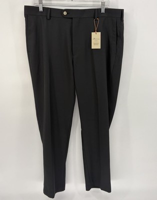 Peter Millar Golf Crown Sport Pants 36X30 Performance Stretch Tech Black NWT