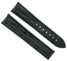 18MM LEATHER WATCH STRAP BAND FOR 39MM OMEGA SPEEDMASTER REDUCED 3539.50 BLACK