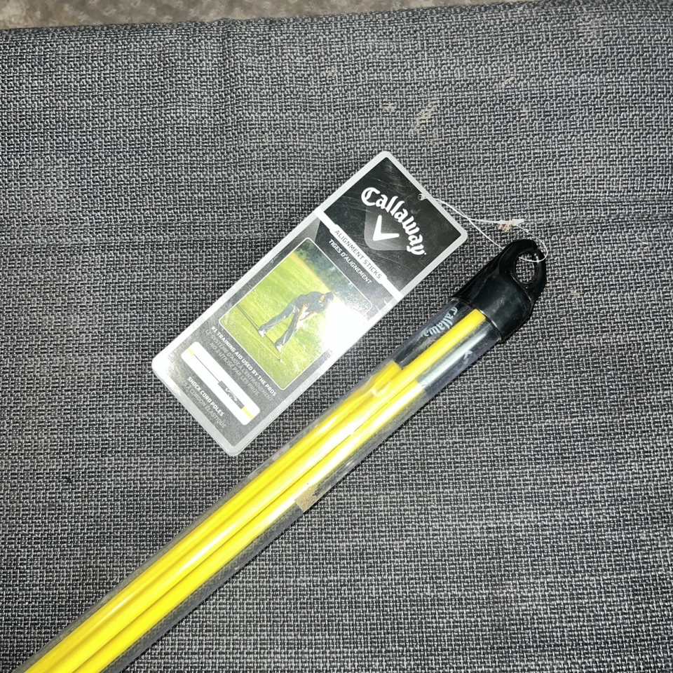Paquete de 3 varillas de alineación 1) Callaway 2 piezas plegables 2) varillas blancas de 1 pieza Foto 2 de 3