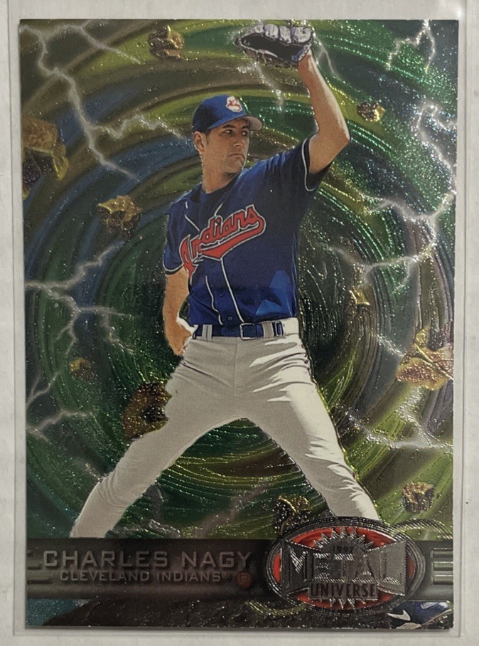 1997 Fleer Metal Baseball Charles Nagy Base Card #85 Complete Your Set! ⚾️