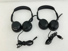 LOT OF 2  Jabra Evolve2 50 Stereo USB Dual Ear Headset HSC175 FREE SHIPPING 🚚