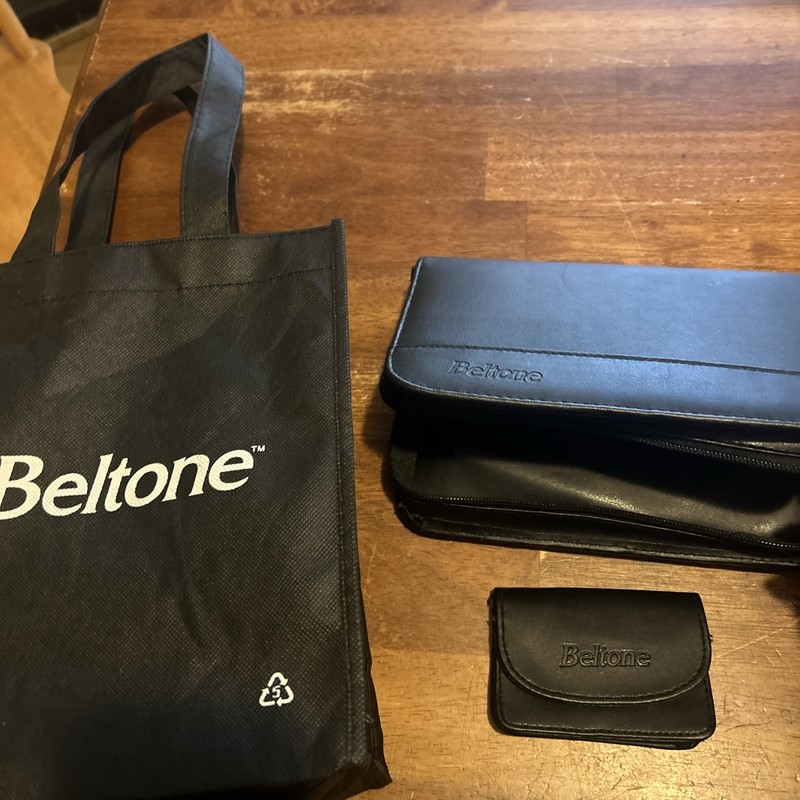 Beltone Zipper Case Hearing Aid System Carry Portable Travel Storage Holder& Bag