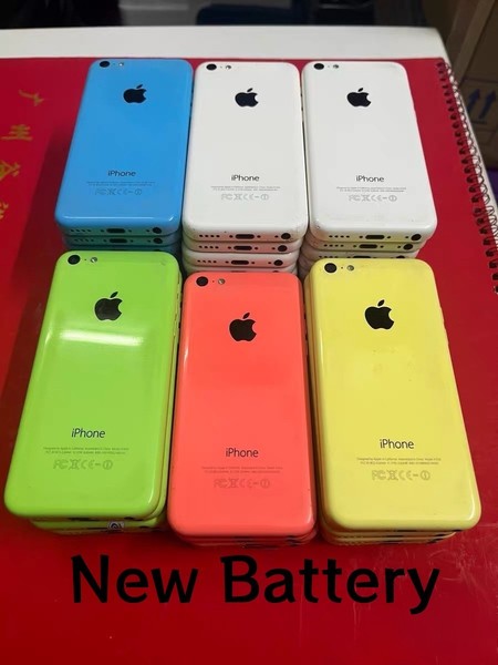 Apple iPhone 5C desbloqueado, batería nueva, 8/16/32GB, azul/verde/rosa/blanco/amarillo 3