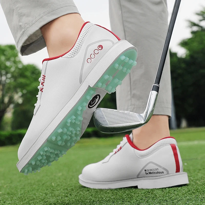 Zapatos de golf para hombre talla grande 40-47 zapatillas antideslizantes calzado para caminar para golfistas Foto 4 de 4