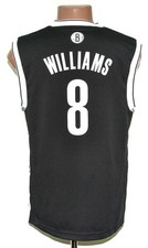 NBA BROOKLYN NETS BASKETBALL SHIRT ADIDAS 8 WILLIAMS SIZE S ADULT