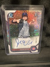 2022 Bowman - Chrome Prospect Autographs Jordan Wicks Speckle /299 (AU, RC)