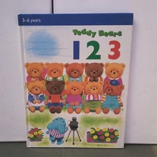 Teddy Bear 1-2-3 Hardcover Children's Book 1992 Brimax Publishing Great 