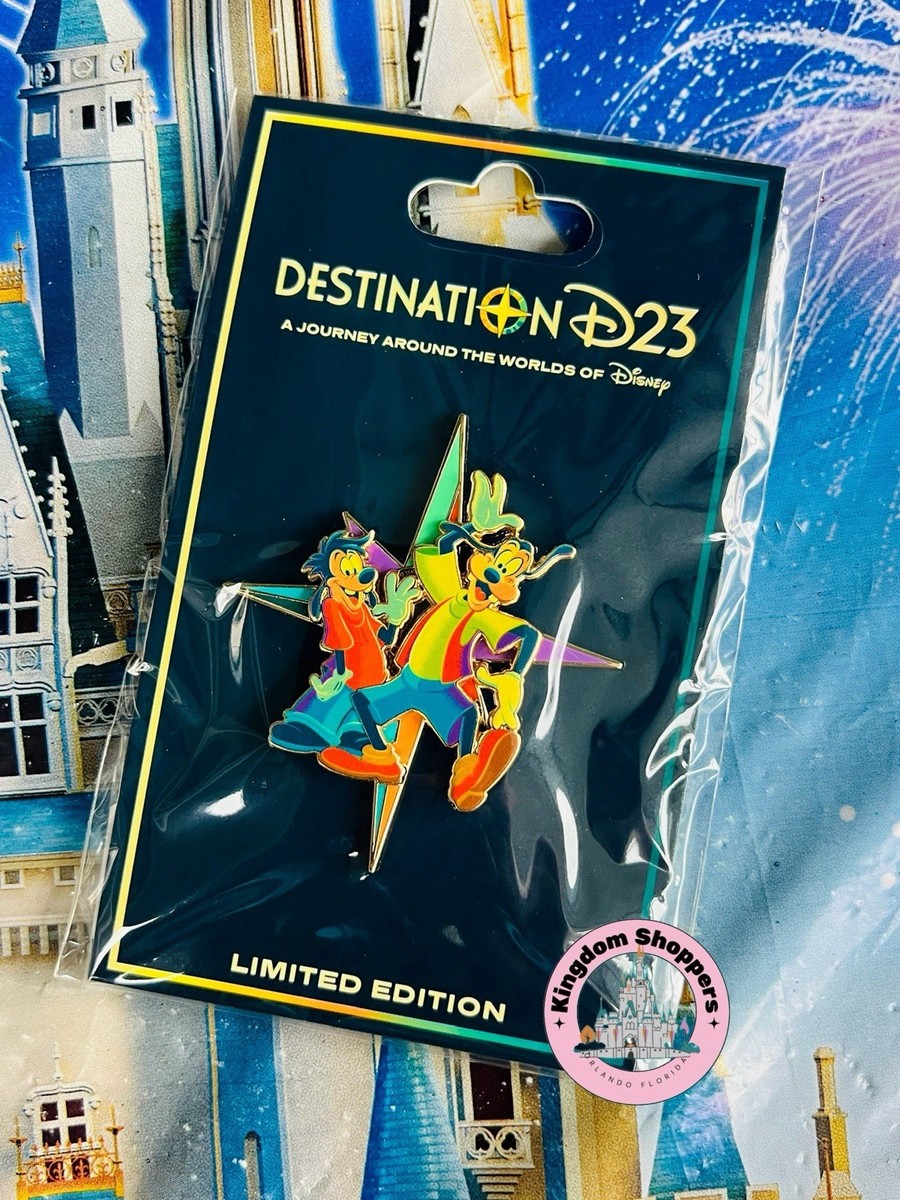 2025 Disney Destination D23 TWDC DEC Pin Logo Max & Goofy LE