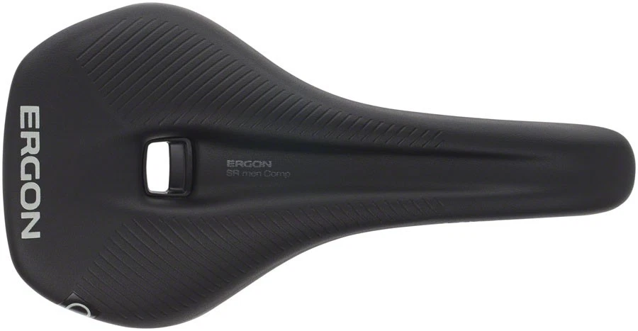 Ergon SR Comp Men's Road & Gravel Saddle | Synthetic, Titanium Rails, Relief - Image 2 of 4