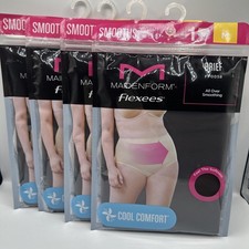 4 PACK MAIDENFORM COOL COMFORT FLEXEES BRIEF BROWN MEDIUM