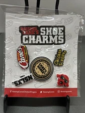New 5 Pieces Raising Cane’s Croc/Shoe Charms