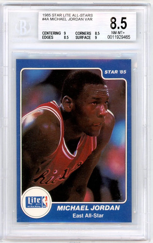 Michael Jordan #4 1985 Star Lite All card