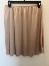 Women  s Vassarette Nude/Tan Knee Length Slip Size 2XL