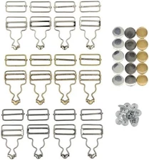 Suspender Buckle & Copper Buttons Full Set