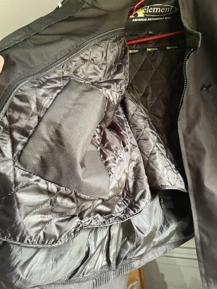 Xelement Motorcycle Jacket 5XL Black Armored Zip Out Liner Riding Street Gear - Image 3 of 4