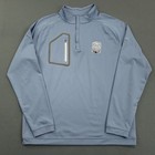 Peter Millar Crown Sport Forge 1/4 Zip Pullover Men's Large Blue Logos Stretch
