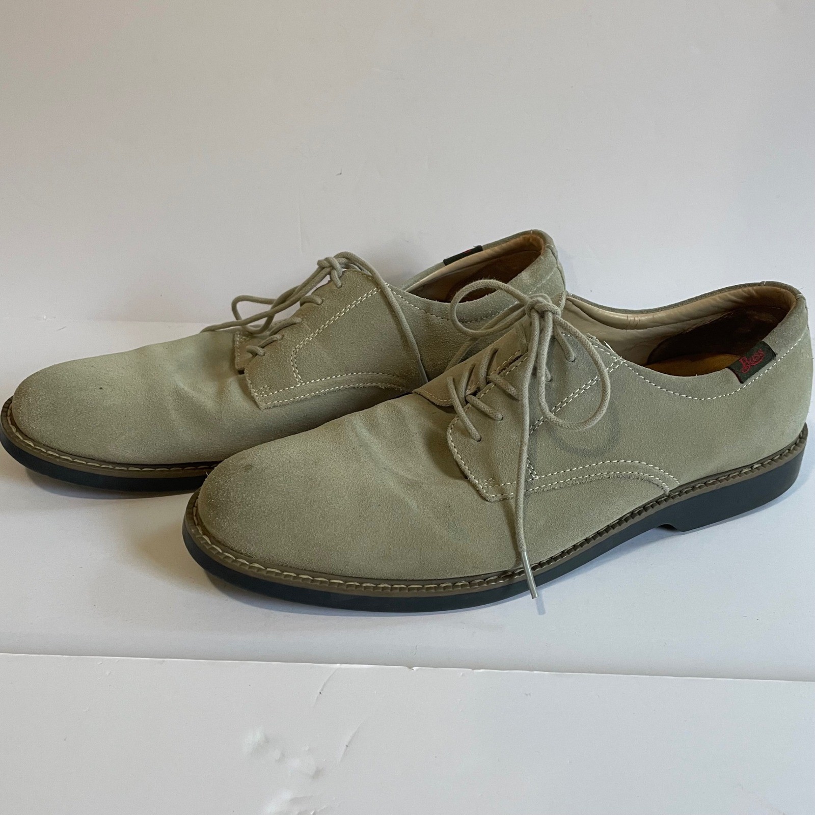 SAOLA G.H. Scarpe eleganti Oxford Bass & Co. Pasadena da uomo in pelle scamosciata stringate preppy