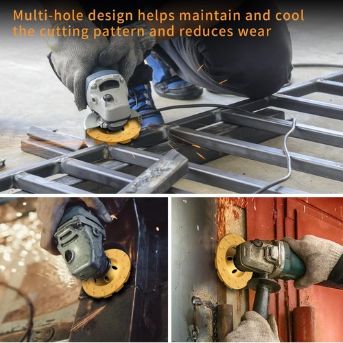 2 Pcs 4 inch Diamond Segment Grinding Wheel Disc Grinder Cup Concrete Stone Cut - Foto 5 di 6