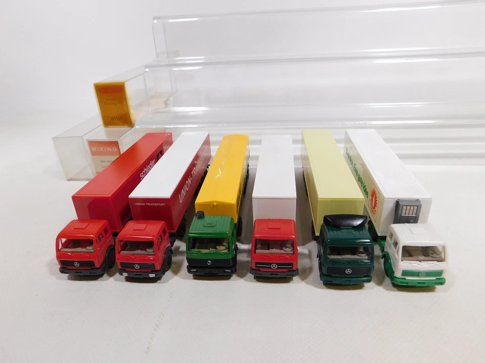 6x wiking H0 1:87 Autocarro MB: Latte Sud + Regent + Union + Diehl + Nordfaser - Immagine 4 di 4