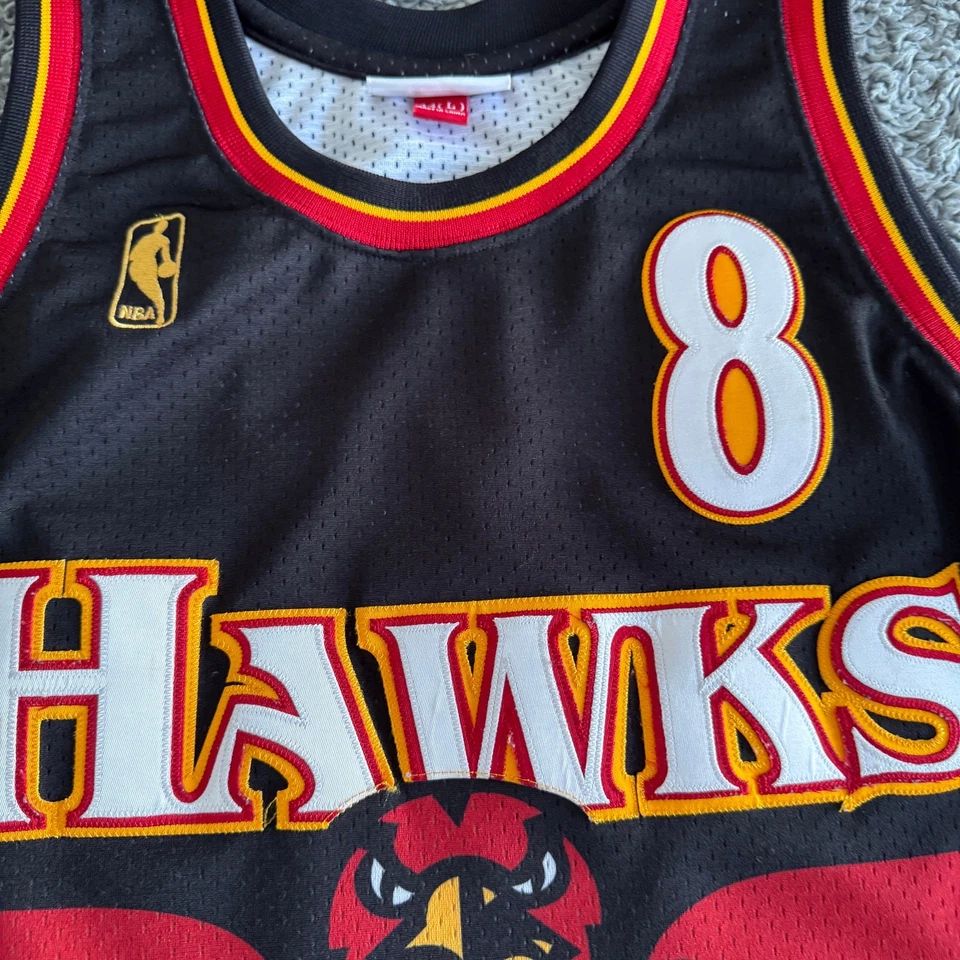 Authentic Mitchell & Ness NBA Atlanta Hawks Steve Smith 1996-97 Jersey Sz 44 L - Image 4 of 4