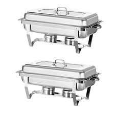 Chafing Dish Buffet Set 8QT Stainless Steel Food Warmer Chafer Complete Set