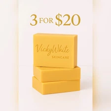 Kojic Acid Dark Spot Remover Soap Bars Vitamin C Retinol Collagen Turmeric 3Pack