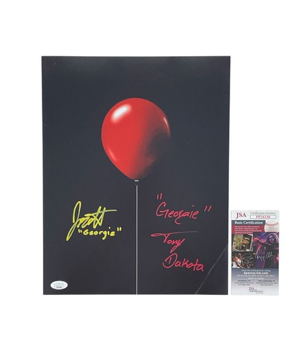 Stephen King’s IT Georgie Tony Dakota Jackson Robert Scott Signed 11x14 Photo