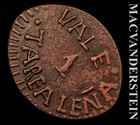Mexico: 1871 One Tarea Zacatecas Hacienda Token - Scarce  No Reserve  #L7357 — photo 2