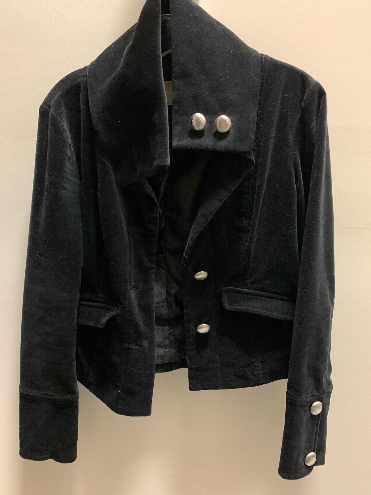 Michael Kors Military Style Velvet Jacket Gem