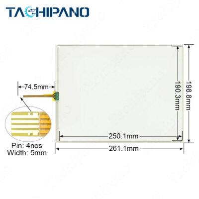1PC  for N010-0554-X126/01 12.1-inch Panel Glass Digitizer Touch Screen