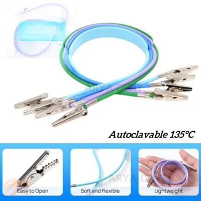 Clip Pour Bavoir Dentaire Stérile - Silicone - Couleurs Assorties - 1 Pièce - Neuf