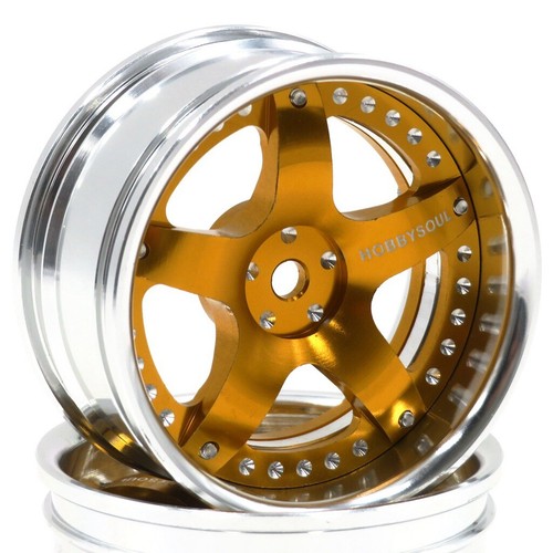 4 Stück Räder Alu-Felgen CNC Rim Für 1/10 RC Crawler On-Road Drift Racing Auto - Picture 2 of 8