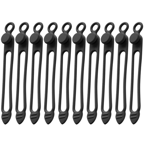10 Pcs Magnetic Cable Holders Line Processor Set Reusable Cord Ties
