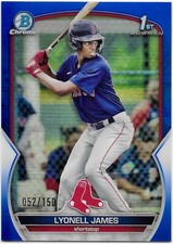 2023 Bowman Chrome Prospects - Blue /150 - Lyonell James Boston Red Sox #BCP-118