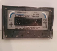 Vtg Realistic 44-1160B Head Cleaner Audio Cassette Non Abrasive Used