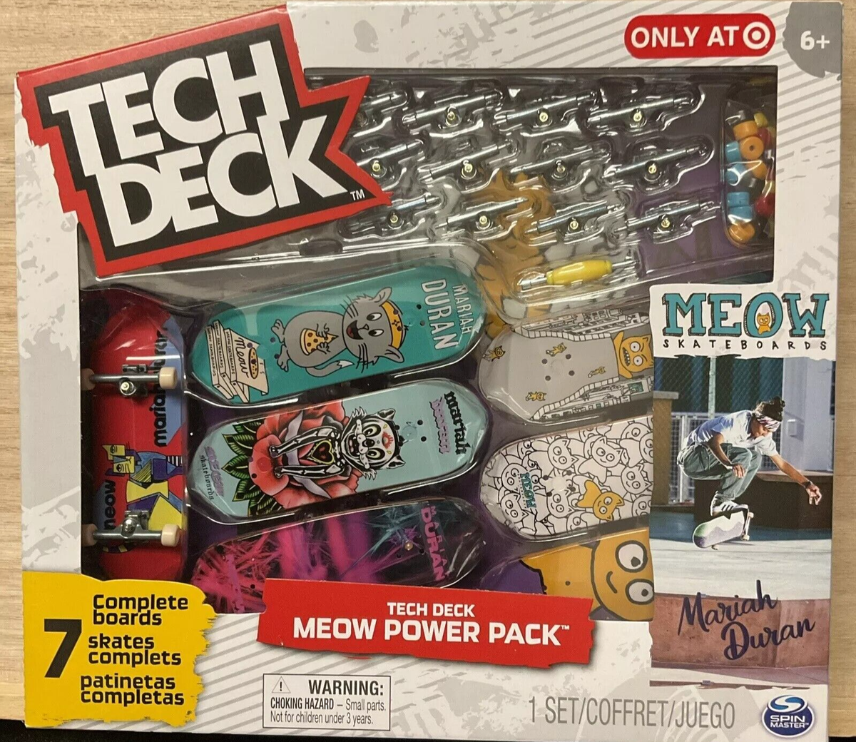 New RARE Tech Deck MEOW Power Pack Skateboards Fingerboards 7