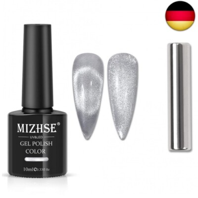 MIZHSE Universeller Silber Cat Eye UV Gel Nagellack 9D Cateye UV Gel UV