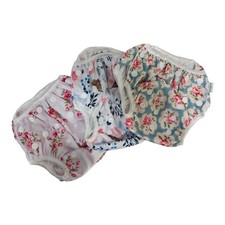 New Babygoal Reusable Cloth Diapers for Girls Adjustable Washable Nappy Lot of 3
