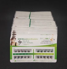 100Sets Dental Orthodontic Bracket MIM Monoblock Mini Roth/MBT 022/018 345 Hooks