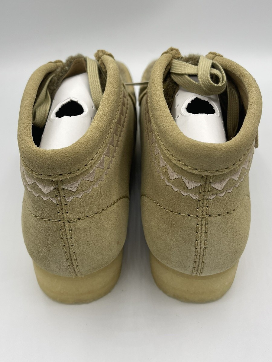 Clarks WALLABEE BOOT Women's Shoes Tan Lace Up Moccasins NEW