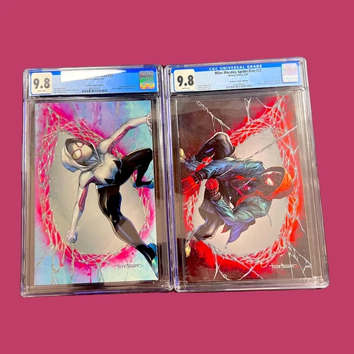 🕷️ASM #59/M M spider-man #23 Kirkham Spider-Gwen/ MM “VIRGIN” Variant pair HTF